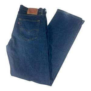 Levi's Men's 514 Blue Jeans Dark Wash 33x34